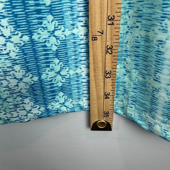 Cabana Life Mini Shift Dress Women S Blue Printed Coastal Cottage UPF 50 NWT - Picture 10 of 10